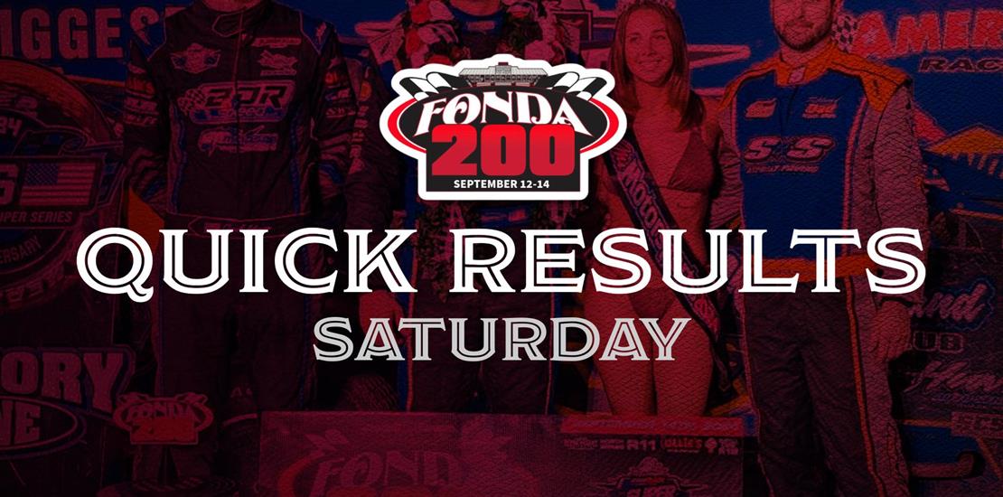 FONDA SPEEDWAY QUICK RESULTS 9/14/2024 THE FONDA 2...