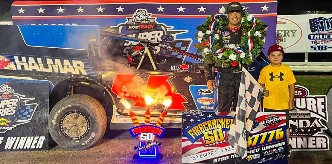 FRIESEN SCORES $7776 FIRECRACKER 50 WIN AT FONDA
