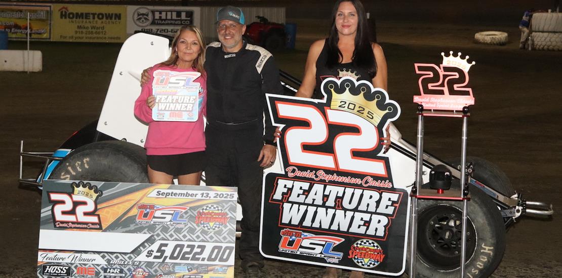 Shaffer wins $5,022 payday at USL David Stephenson...
