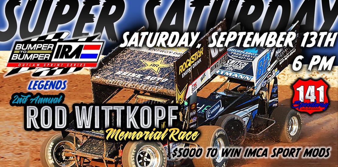 SATURDAY NIGHT: Bumper to Bumper IRA Sprints, Lege...