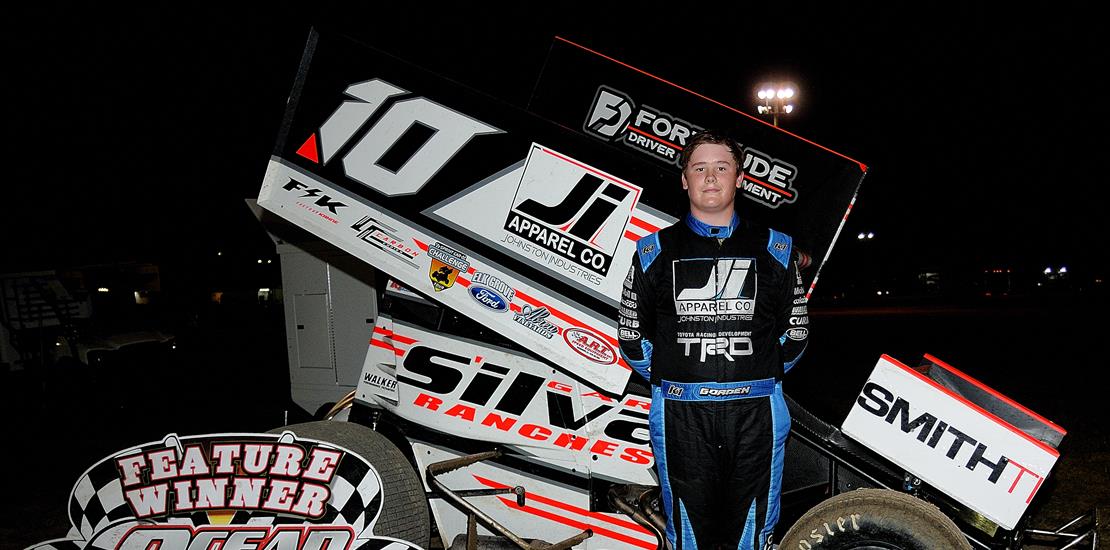 Young Dominic Gorden is a first-time Sprint Car wi...
