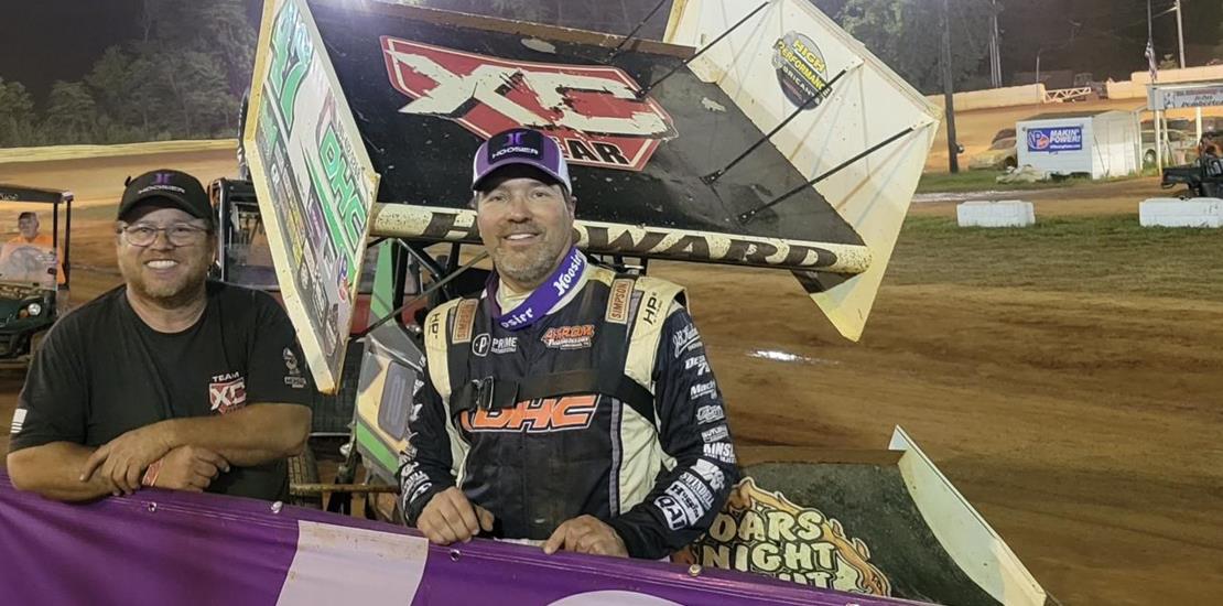 HOWARD TAKES USCS SPRINT CAR  FEATURE AT THE CREEK...