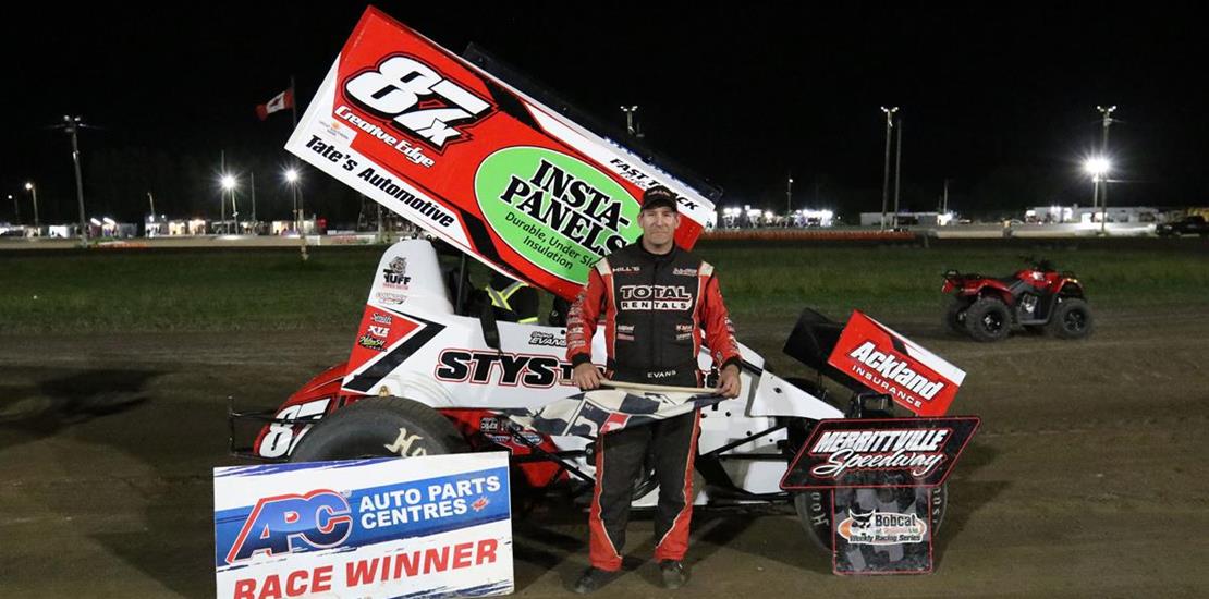 SHONE EVANS CLAIMS FIRST SOUTHERN ONTARIO SPRINTS...