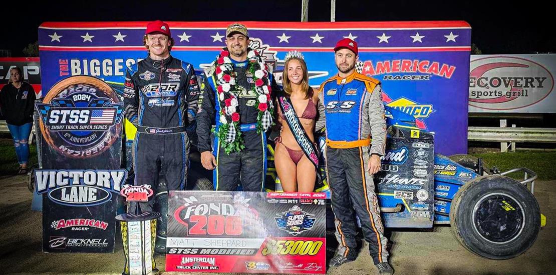 SHEPPARD TAKES $53,000 TO WIN FONDA 200