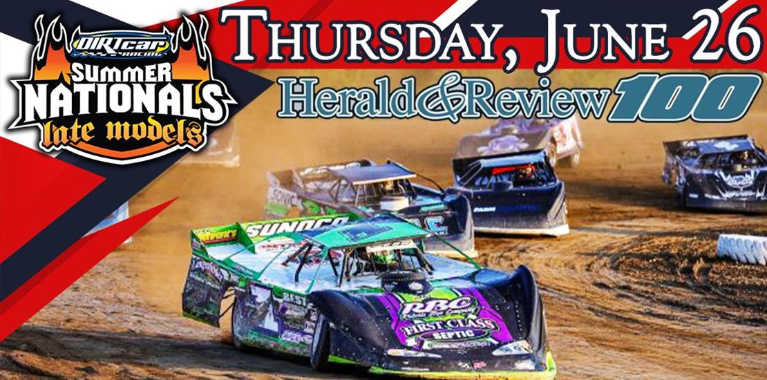 Herald & Review 100 Returns to Macon Speedway on T...