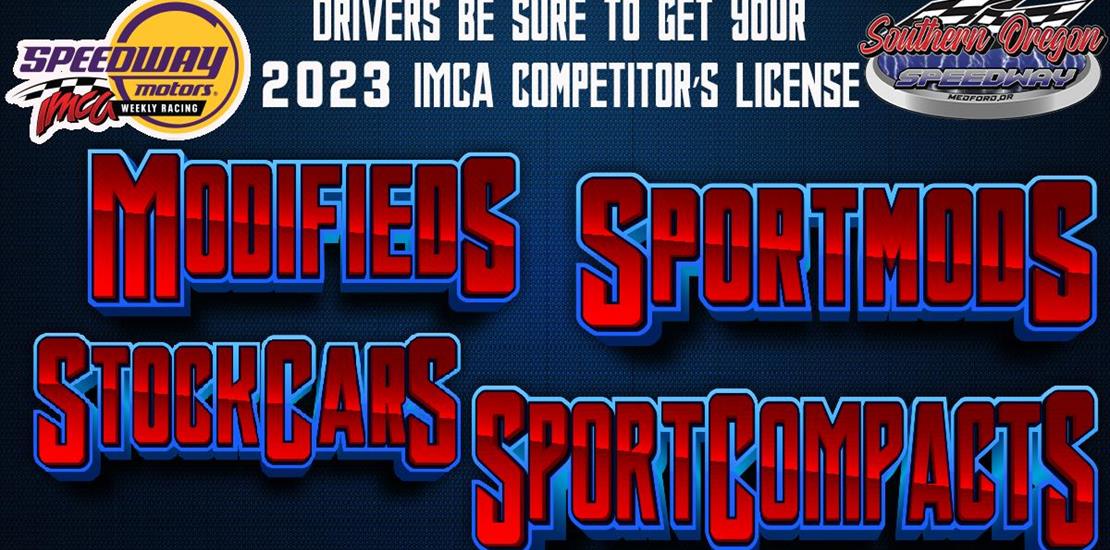 Drivers be sure to get your 2023  IMCA competitor’...