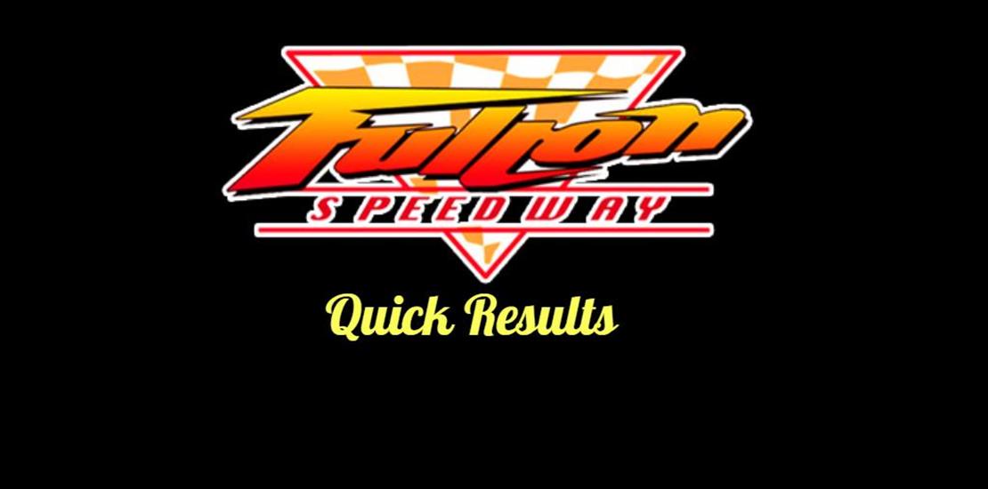 Fulton Speedway July 5 Quick Results