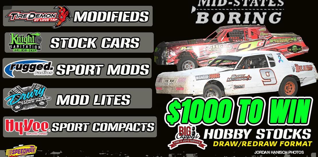 $1,000.00 to Win IMCA Hobby Stocks this Friday Nig...