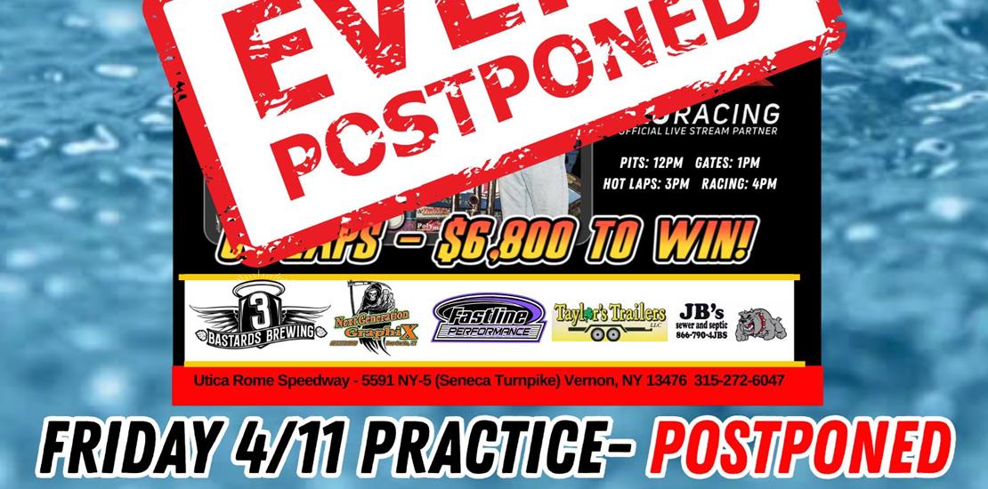 Weather cancels opening weekend!