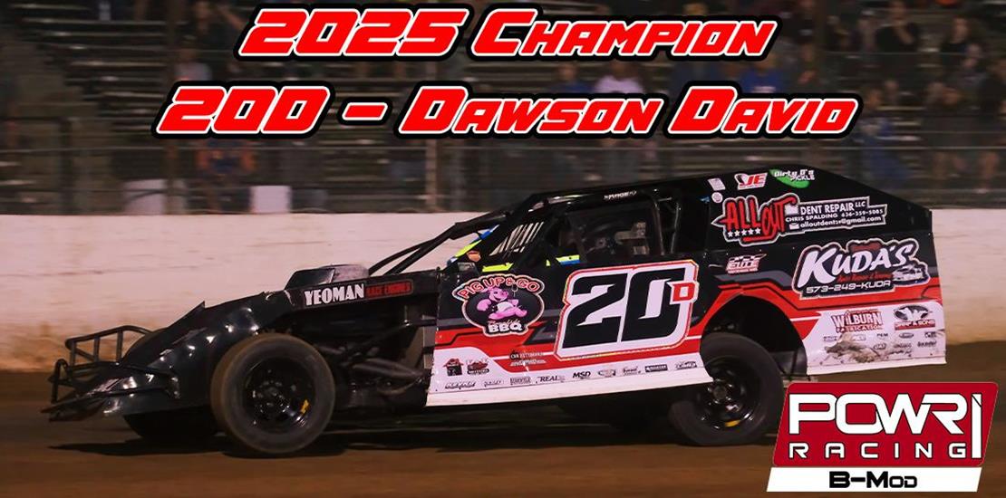 Dawson David Dominates to Secure 2025 POWRi B-Mod...