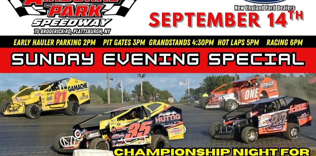 It's RACE DAY at Airborne Park Speedway!! Tonight...