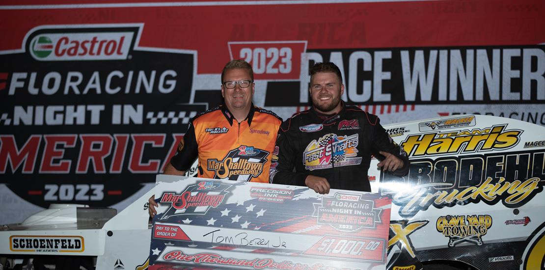 Berry and Jerovetz  win on Castrol FloRacing Night...