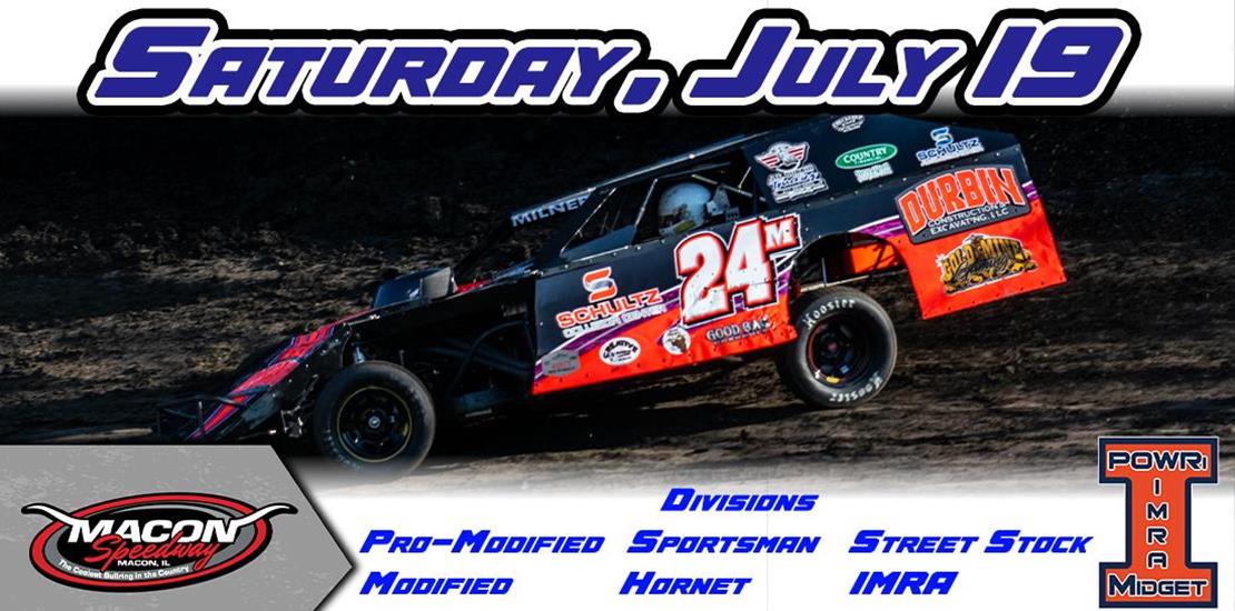 July 19: Macon Speedway Weekly Racing Continues
