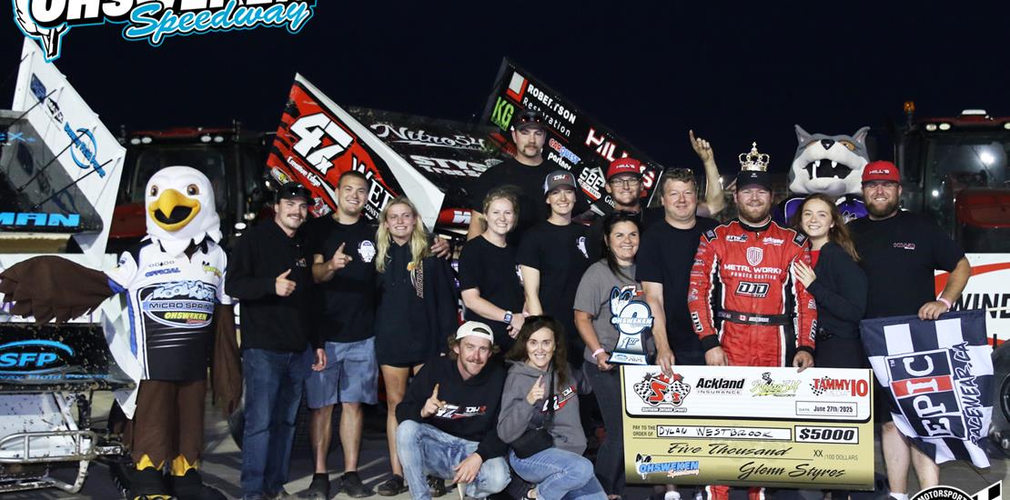 WESTBROOK WINS $5,000 WITH SOS AT OHSWEKEN