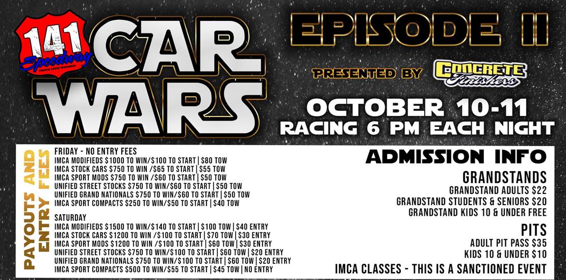 INFO RELEASE: CAR WARS: EPISODE II PRESENTED BY CO...