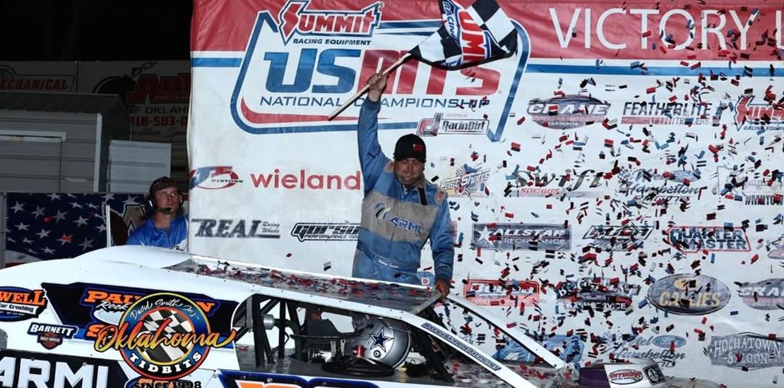 Sanders surges to victory at Creek County Speedway