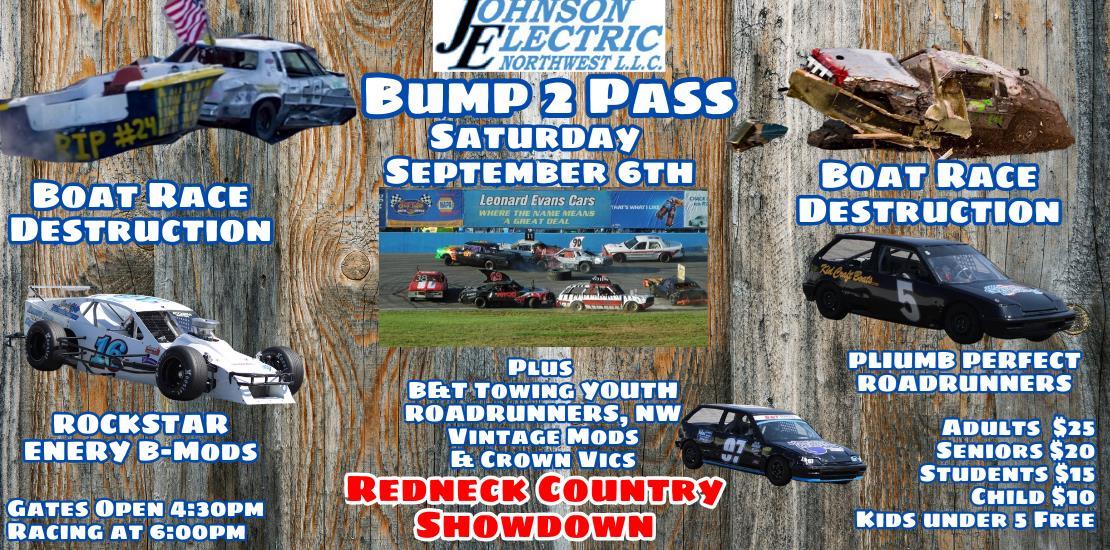 Bump 2 Pass Boat Race Destruction Sept 6th