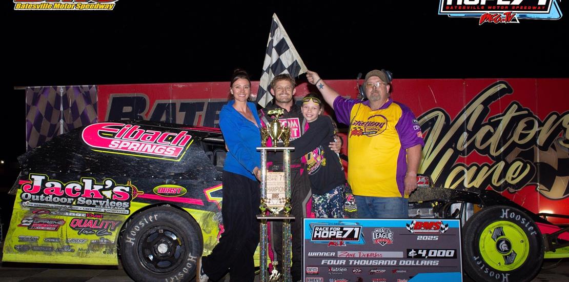 ZANE DEVILBISS WINS RACE FOR HOPE AT BATESVILLE MO...