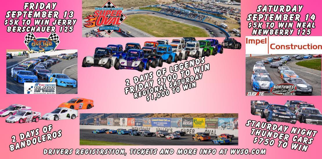 Big Racing Weekend September 13-14th