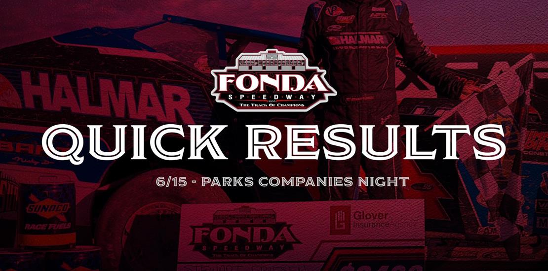 QUICK RESULTS 6/15/2024 PARKS COMPANIES NIGHT