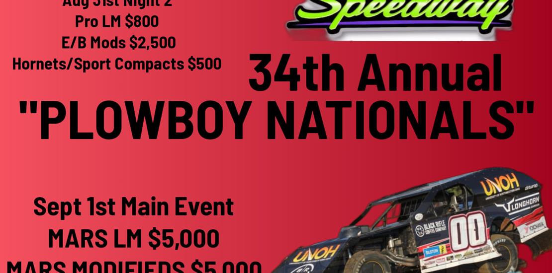 Plowboy Nationals Weekend kicks off tonight!