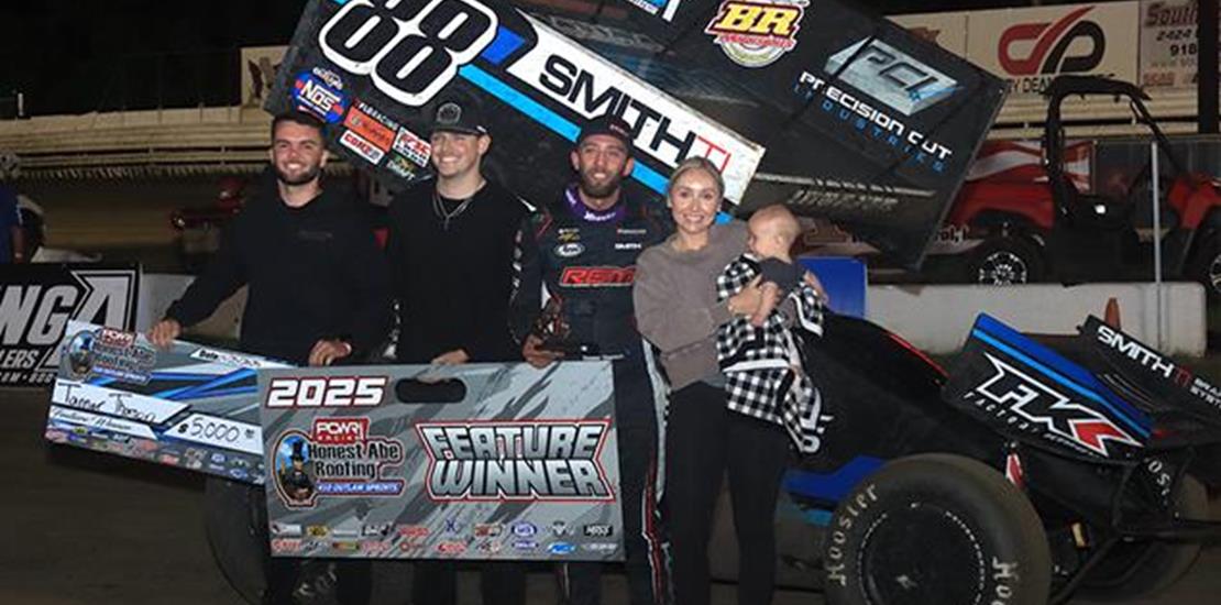 Tanner Thorson Triumphs with POWRi 410 Outlaw Spri...