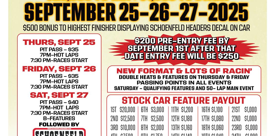 Batesville Motor Speedway - Schoenfeld Headers Sto...