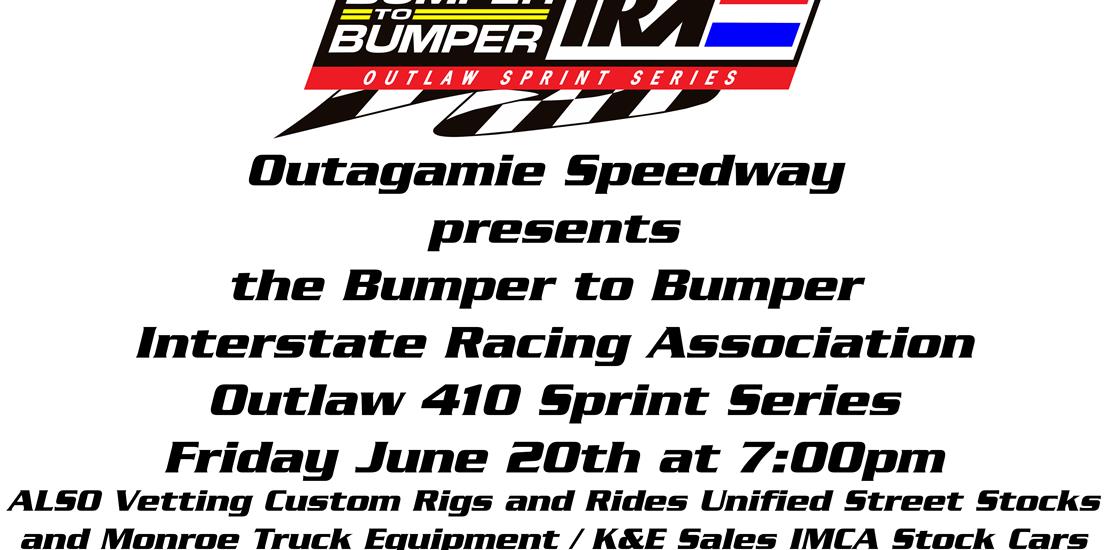 IRA Outlaw 410 Sprints return to Outagamie Speedwa...