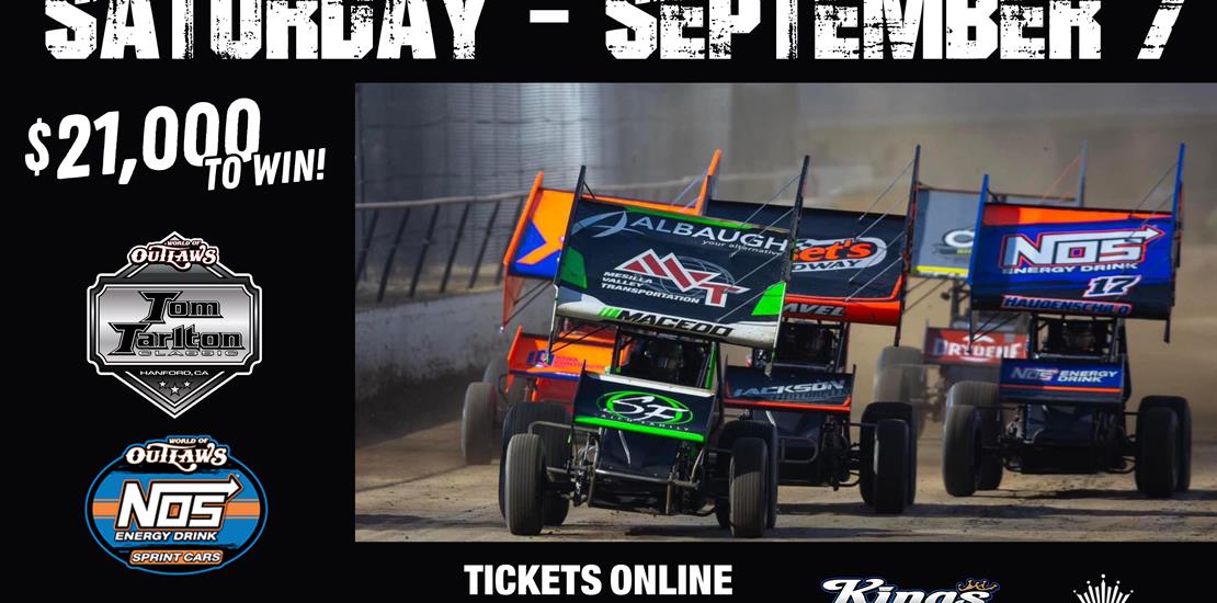 WORLD OF OUTLAWS / TOM TARLTON CLASSIC - SAT. SEPT...