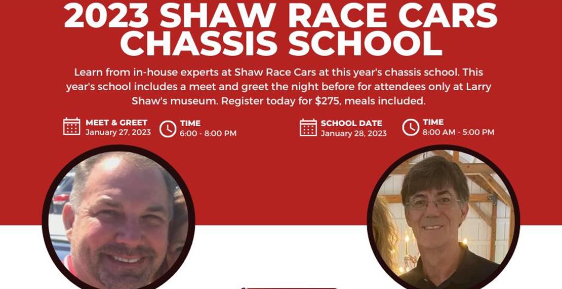 2023 Shaw Race Cars Chassis School Details