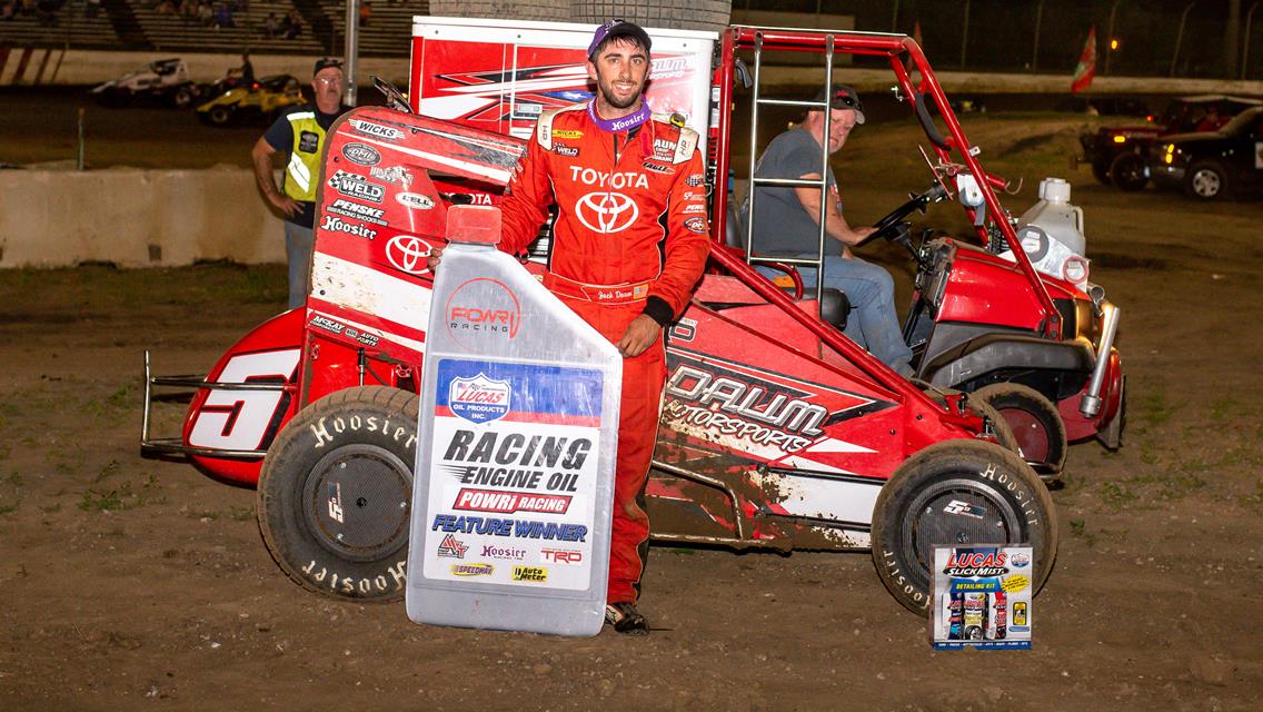 Daum Adds to Career POWRi Victory Lane Visits at Valley Speedway