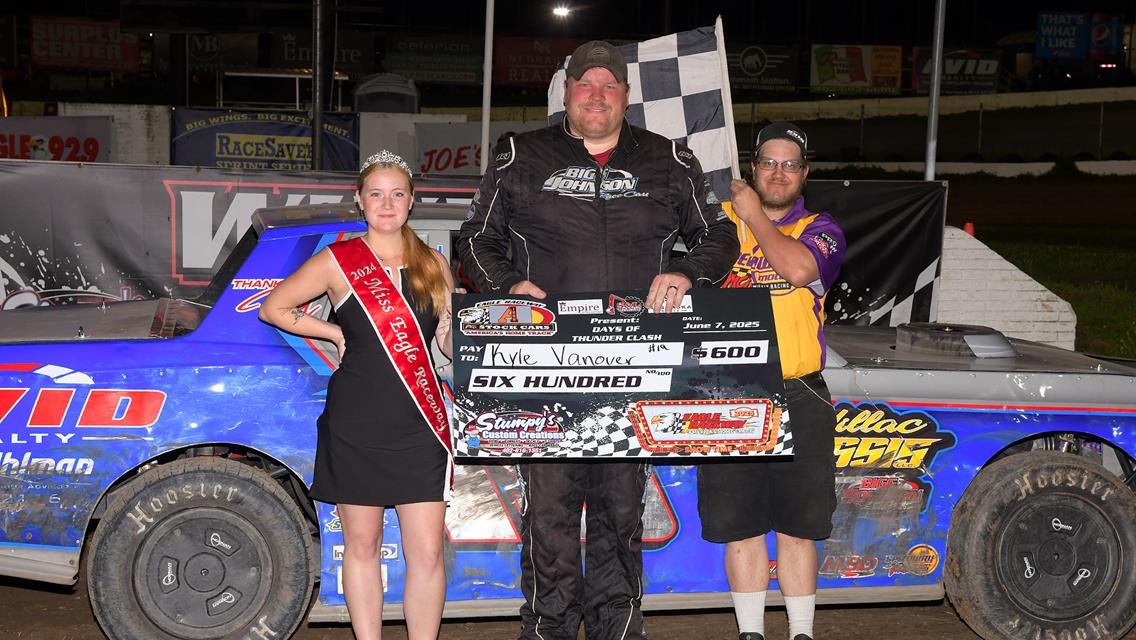 Thompson, Vanover, Richards, Drueke &amp; Wayman are victorious at Eagle Raceway