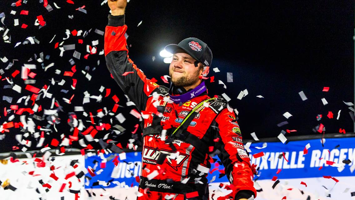 Hudson O’Neal Wins Lucas Oil Knoxville Late Model Nationals from 15th