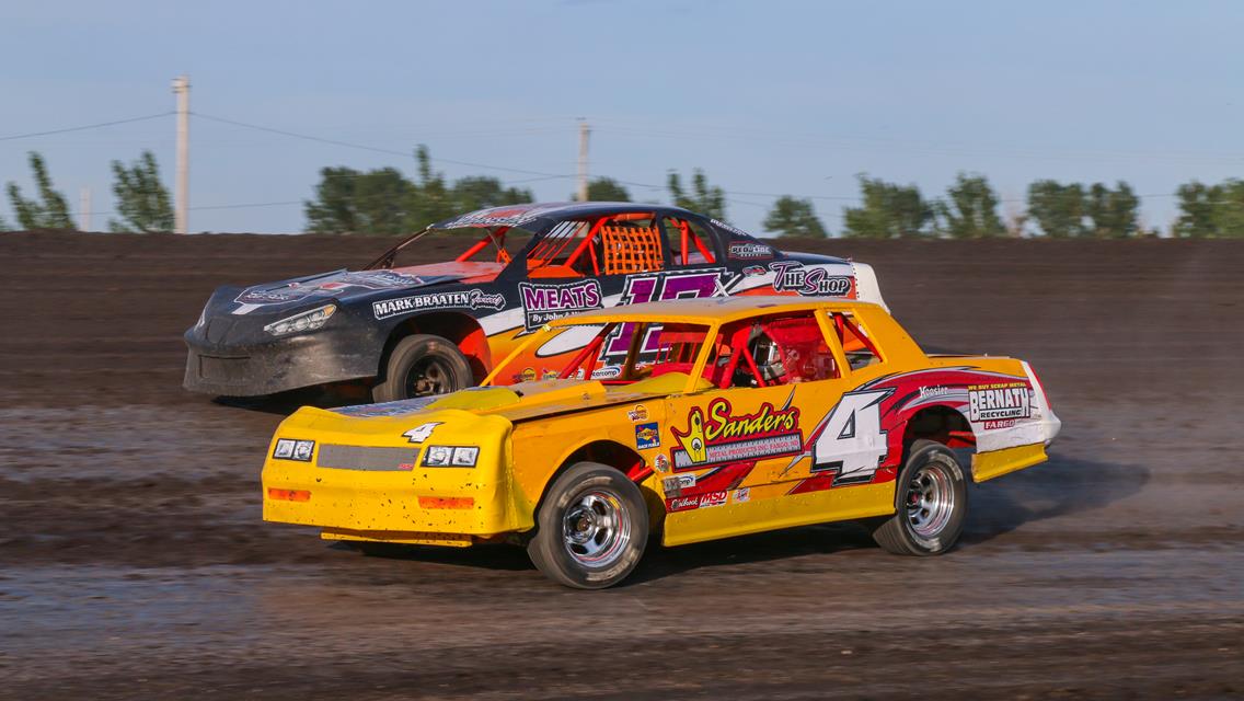 Schulz tops loaded field for stock car victory at Red River Valley Speedway