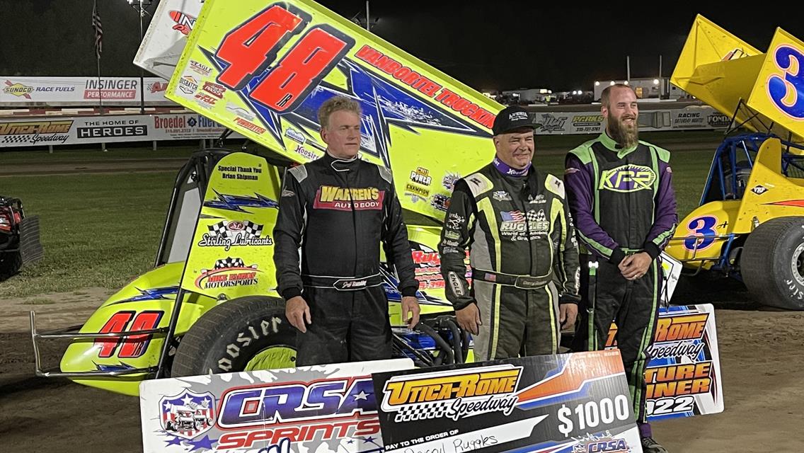 Darryl Ruggles Wins 10th Career CRSA Sprints A-Main At Utica-Rome Speedway