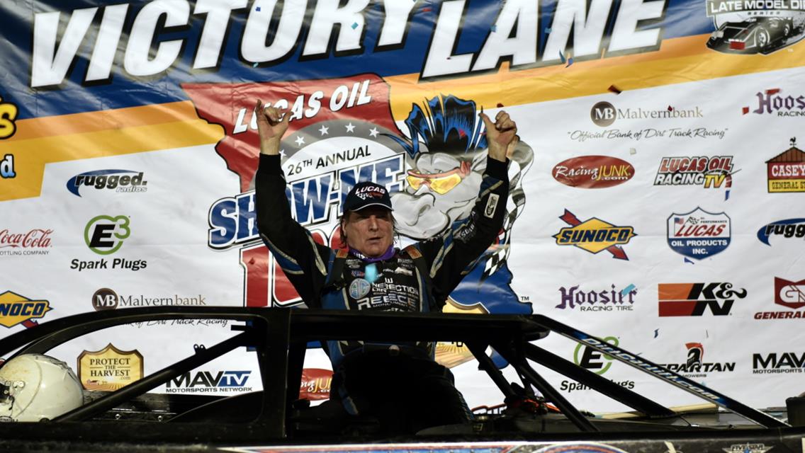 Bloomquist wins his sixth Show-Me 100, first at Lucas Oil