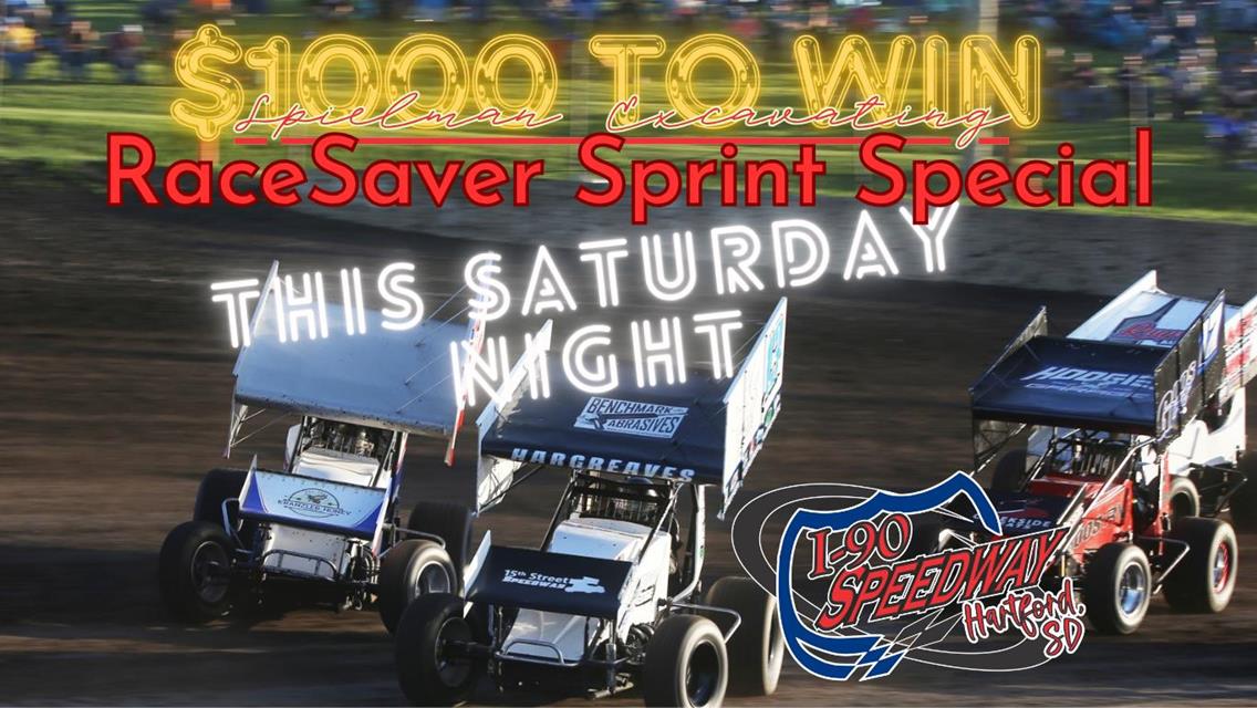 $1000 to WIN Spielman Excavating RaceSaver Sprint Special