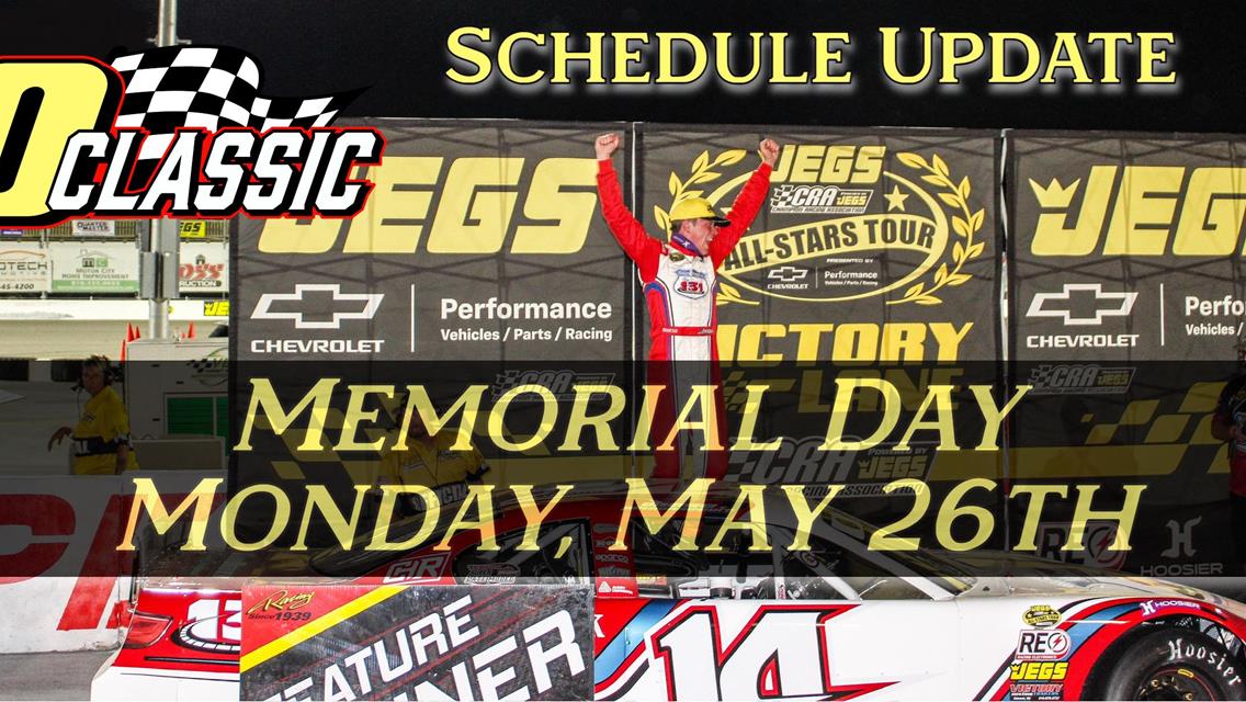 2025 SCHEDULE UPDATE