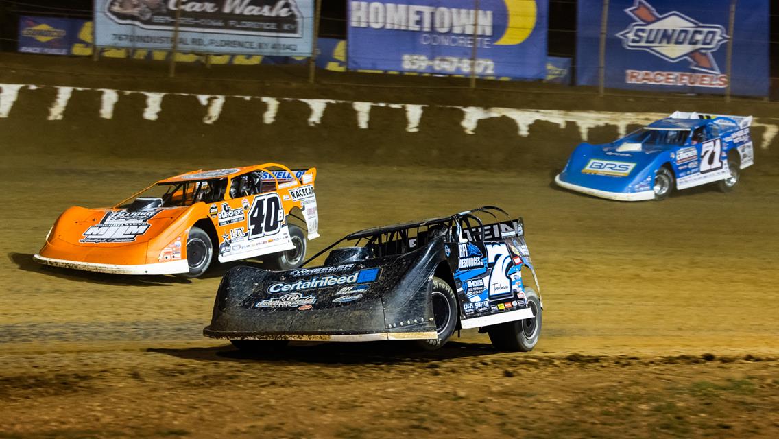 Florence Speedway (Walton, KY) – Lucas Oil Late Model Dirt Series – North/South 100 – August 8th-10th, 2024. (Heath Lawson Photo)