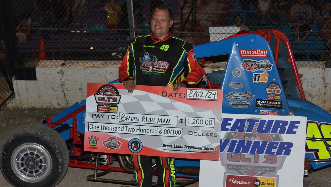 RUHLMAN WINS AT TRI CITY MOTOR SPEEDWAY