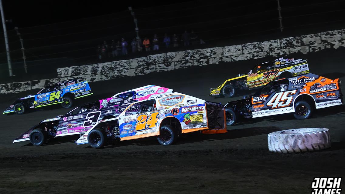 Fairbury Speedway (Fairbury, IL) – MARS Modified Championship – Triple Down Shootout – August 31st, 2024. (Josh James Artwork)