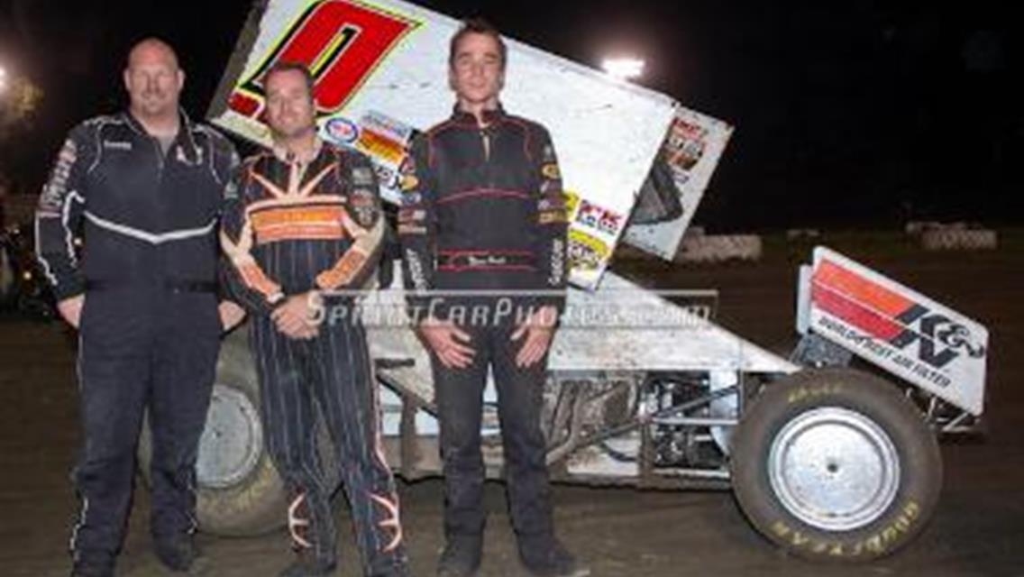 Jonathan Allard opens KWS season in victory lane at Antioch Speedway