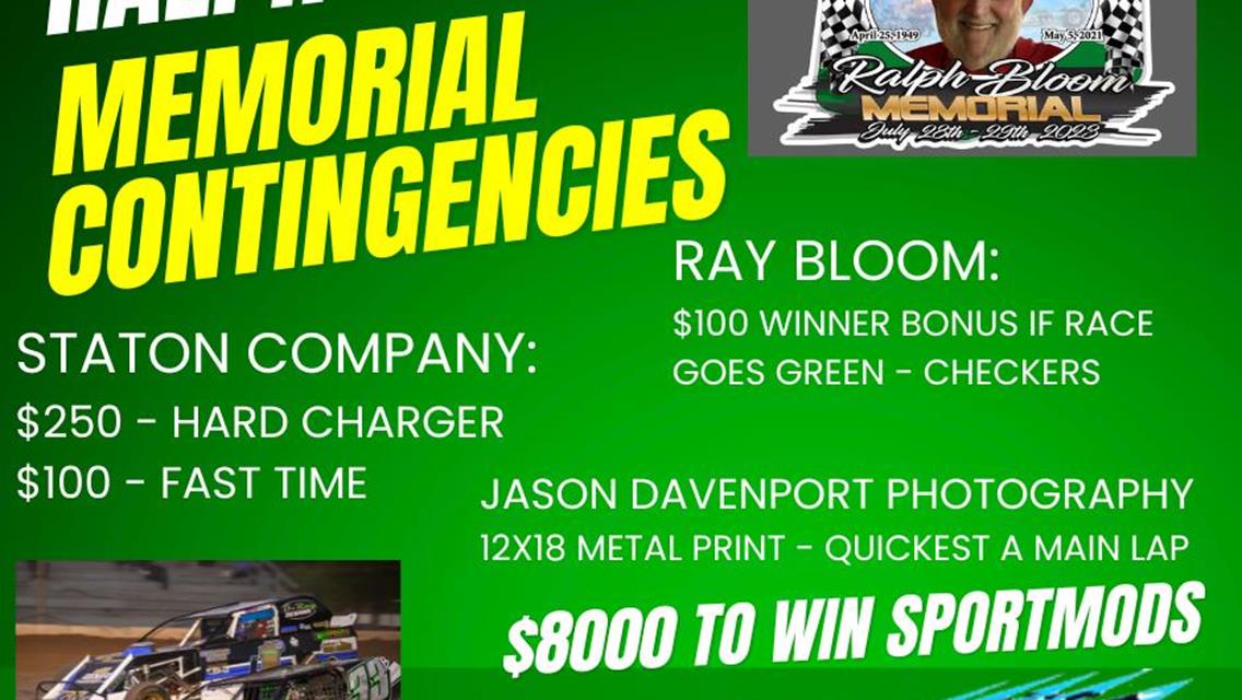 GREAT CONTINGENCY SUPPORT FOR THIS WEEKEND&#39;S RALPH BLOOM MEMORIAL!!