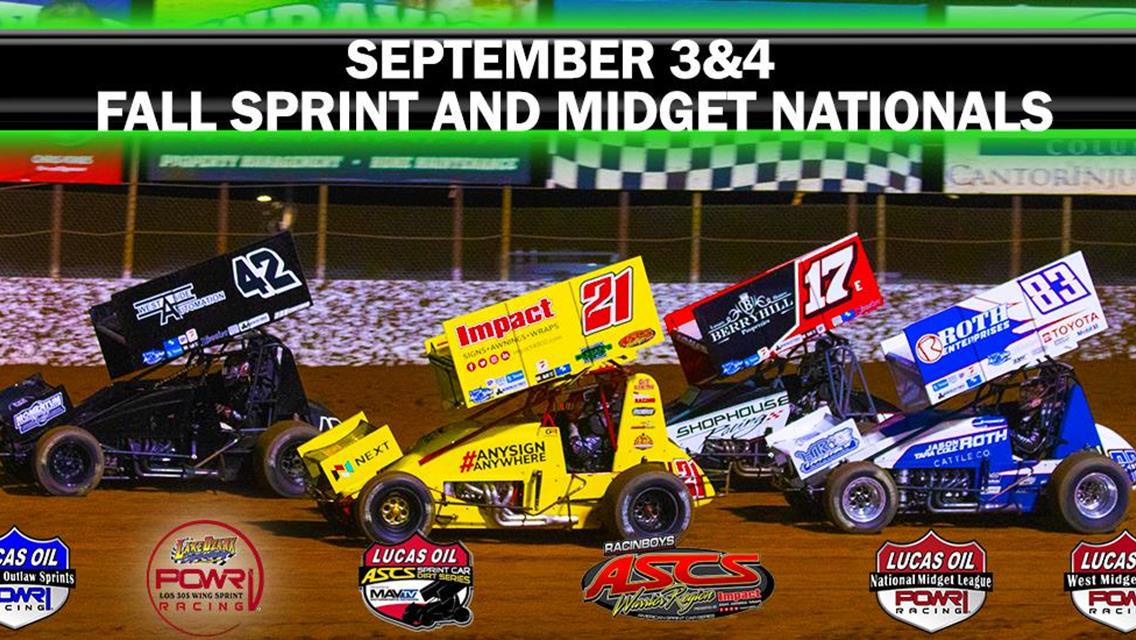 Fall Sprint &amp; Midget Nationals Looms for Lake Ozark Speedway
