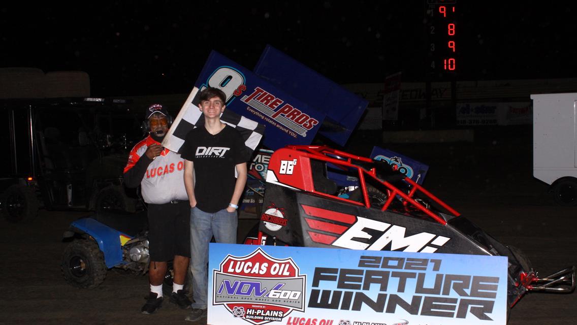 Hulsey, Flud and Rueschenberg Return to Lucas Oil NOW600 Series Winner’s Circle at Creek County Speedway