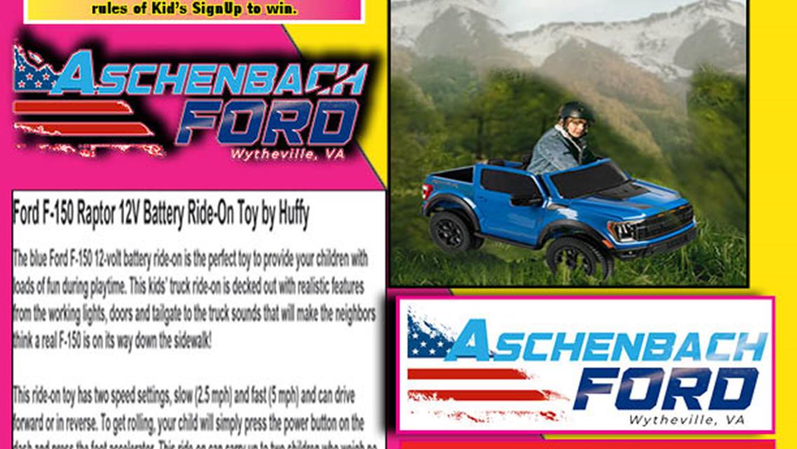 June 3, 2023 ~ Aschenbach Ford  Schedule Of Events