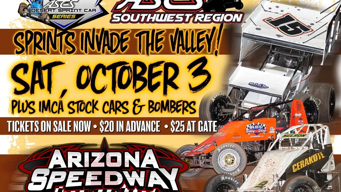 Arizona Speedway Hosting ASCS Double Header This Saturday