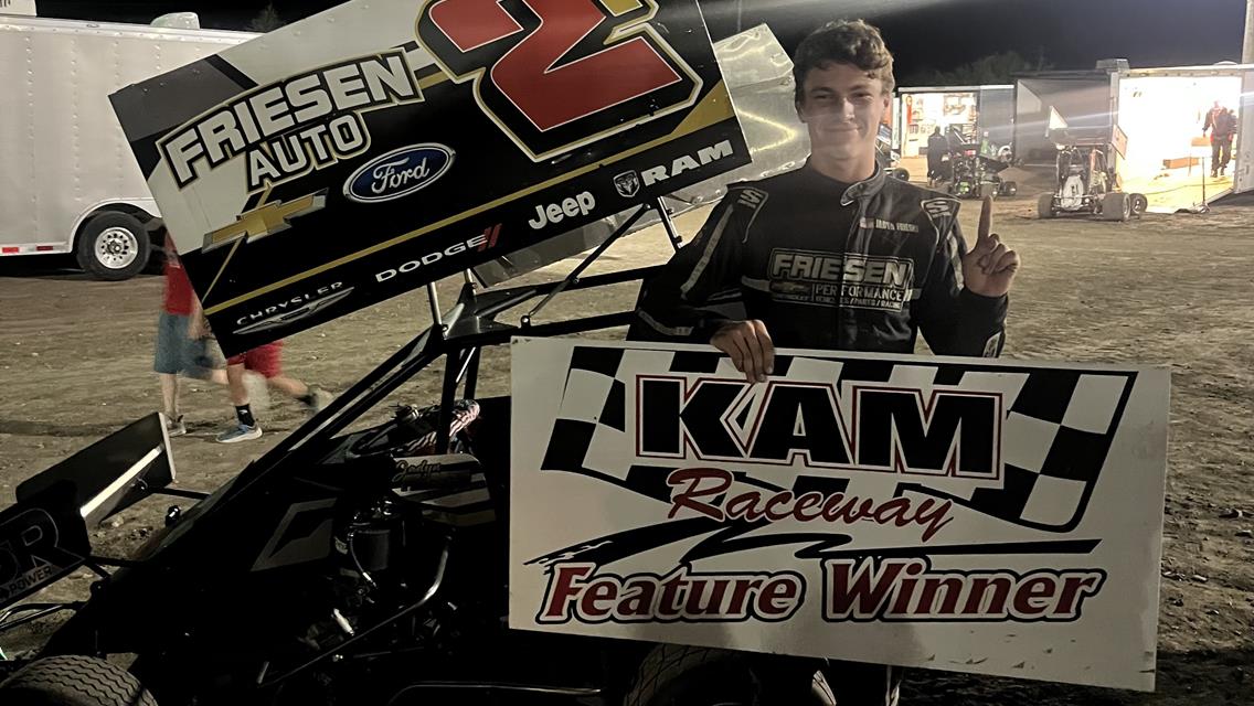 Pipe, Friesen, and Geiger Garner NOW600 Weekly Racing Wins at KAM Raceway!