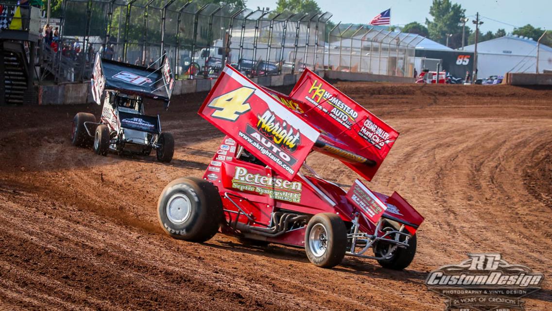 Pokorski qualifies quickest, adds to 360 Sprint Car top-10 tally at Plymouth Dirt Track