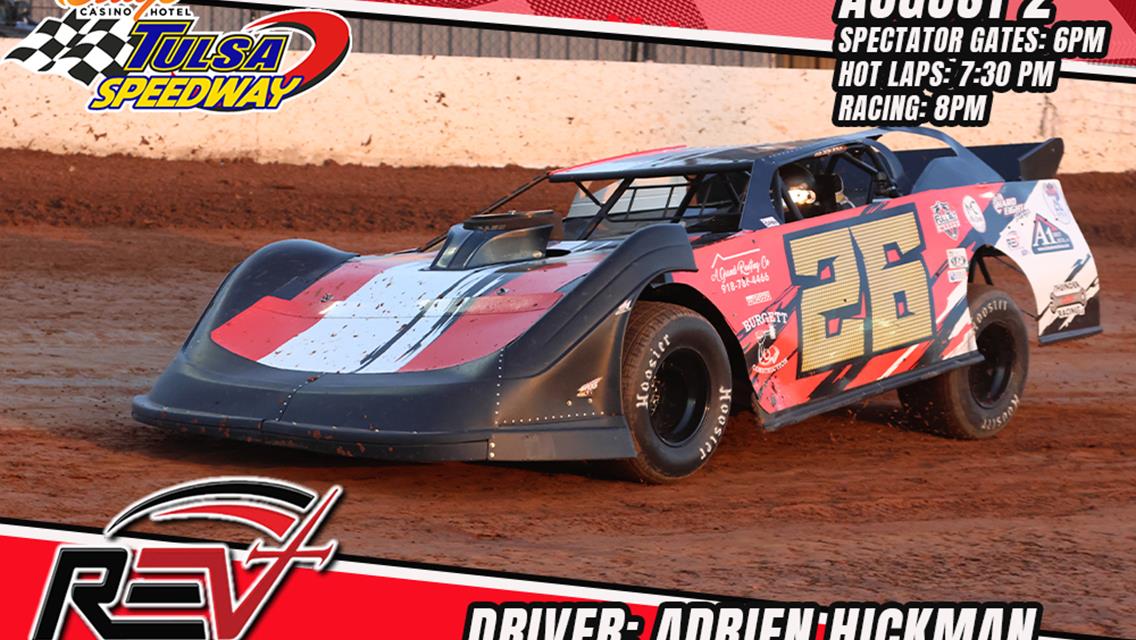 Hickman prepares for Revival Dirt Late Model Series at Tulsa Speedway!